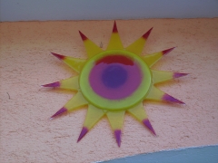 Sonne - Fusingglas, Ø ca. 55cm, zum Hängen